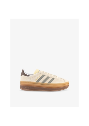 Womens Adidas Gazelle Bold Suede Low-Top Trainers