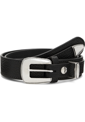 LEMAIRE Black Minimal Western Belt