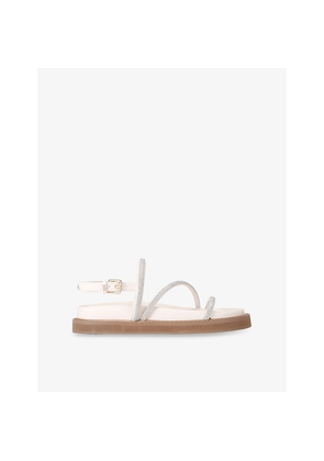 Womens KG Kurt Geiger Savanna Faux-Leather Sandals
