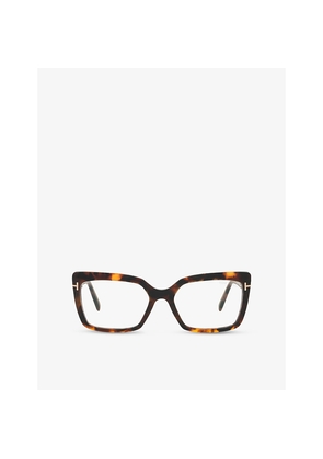 Womens Tom Ford Ft5991-B 052 Rectangle-Frame Acetate Glasses