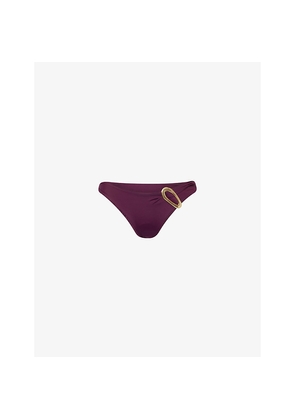 Womens Away That Day Cabo Verde Embellished Bikini Bottoms