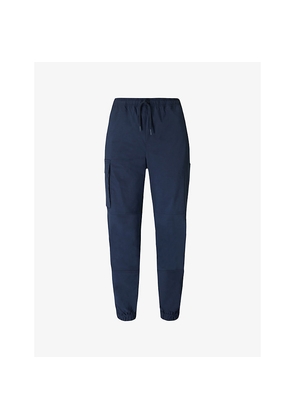 Womens Sweaty Betty Quinn Patch-Pocket Tapered Stretch-Cotton Cargo Trousers