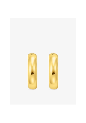 Womens Thomas Sabo Chunky 18ct Yellow Gold-Plated 925 Sterling-Silver Hoop Earrings