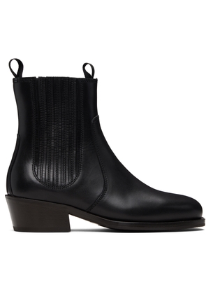LEMAIRE Black Vegetable-Tanned Chelsea Boots