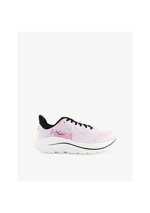 Womens Hoka Clifton 10 Woven Low-Top Trainers