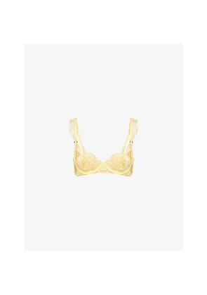 Womens Bluebella Gabriella Floral-Embroidered Underwired Lace Bra