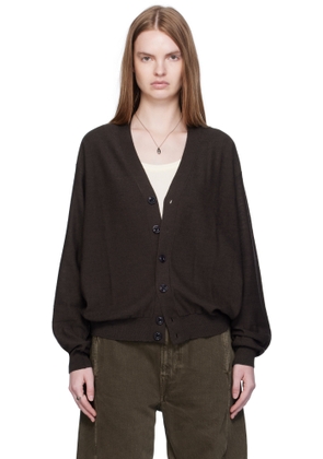 LEMAIRE Brown Relaxed Twisted Cardigan