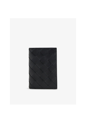 Mens Bottega Veneta Intrecciato Bifold Leather Wallet