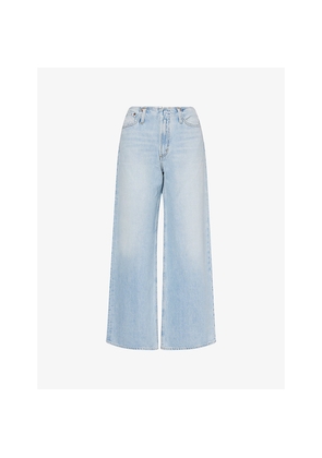 Womens Agolde Lex Wide-Leg Denim Jeans