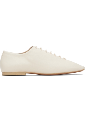 LEMAIRE Off-White Souris Flat Classic Derbys