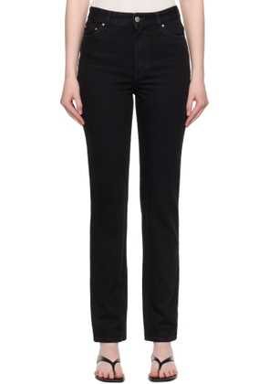 TOTEME Black High Slim Jeans