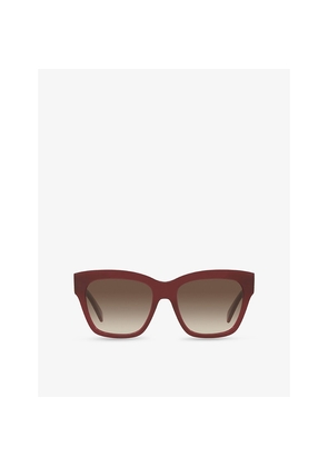 Celine Cl40253I Rectangle-Frame Acetate Sunglasses