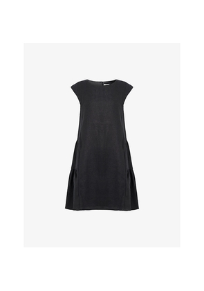 Womens Posse Matilda Flared Linen Mini Dress