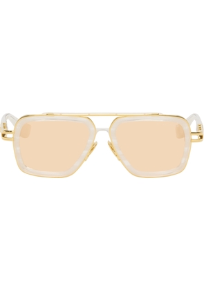 Dita Gold & White LXN-EVO Sunglasses