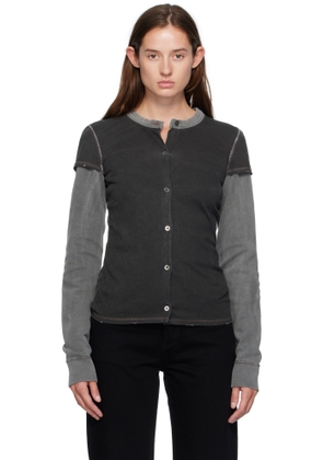 OUR LEGACY Gray Heat Long Sleeve Cardigan