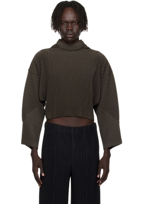 HOMME PLISSÉ ISSEY MIYAKE Brown Monthly Color June Turtleneck