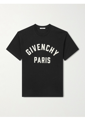 Givenchy - Logo-Appliquéd Cotton-Jersey T-Shirt - Men - Black - XS