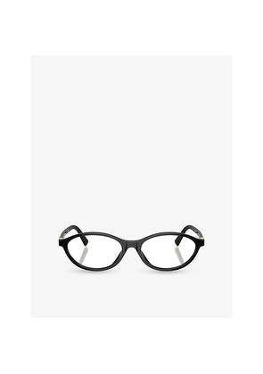 Womens Miu Miu Mu 09Xv Oval-Frame Acetate Glasses