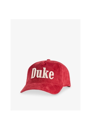 Mens Duke & Dexter Ripstop Logo-Embroidered Cotton-Corduroy Cap