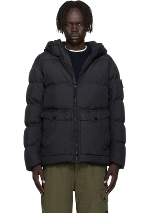Stone Island Black 4100011 Crinkle Reps NY Down Jacket