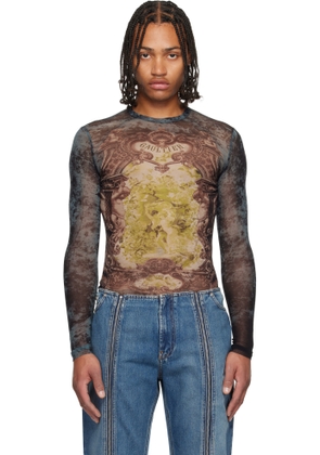 Jean Paul Gaultier Navy 'The Blue Médaillon' Top