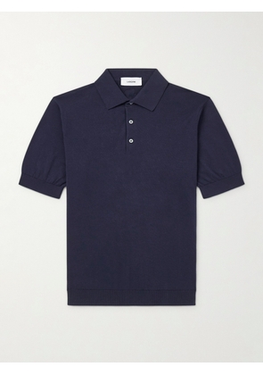 Lardini - Cotton Polo Shirt - Men - Blue - S