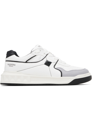 Valentino Garavani White One Stud Low-Top Nappa Sneakers