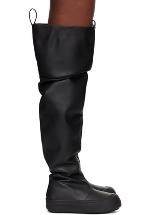 YUME YUME Black Thigh High Fisherman Boots
