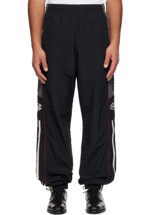 Martine Rose Black & Gray Hockey Track Pants