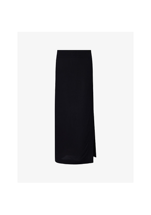 Womens Toteme High Slit Darted Woven Maxi Skirt