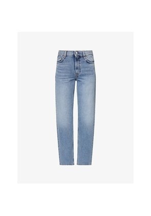 Womens Toteme Low Straight-Leg Denim Jeans