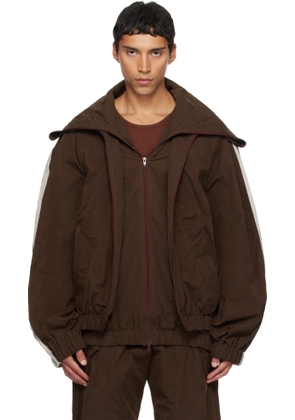 EGONlab Brown Fusion Track Jacket