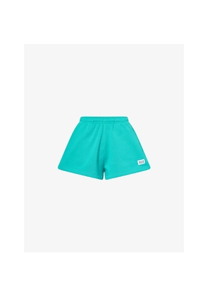 Womens Sporty & Rich Runner Soft Disco Cotton-Jersey Shorts