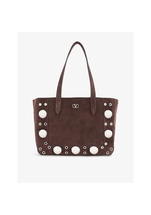 Womens Valentino Garavani Nellcôte Small Suede Tote Bag