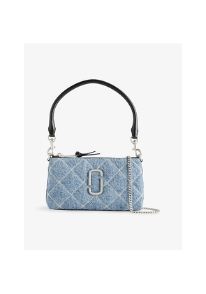 Womens Marc Jacobs The Quilted Snapshot Convertible Denim Shoulder Bag