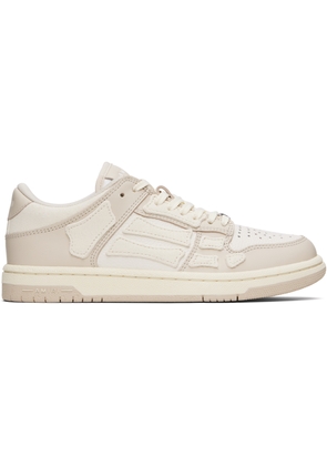 AMIRI Beige & White Skel-Top Low Sneakers
