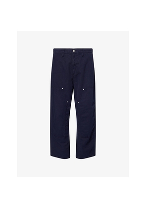 Mens Carhartt WIP Walter Double-Knee Cotton and Linen Trousers