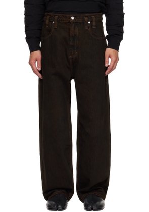Eckhaus Latta Brown Baggy Jeans