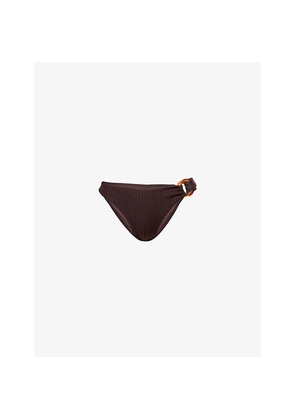 Womens Monday Bronte Wide-Rib Bikini Bottoms