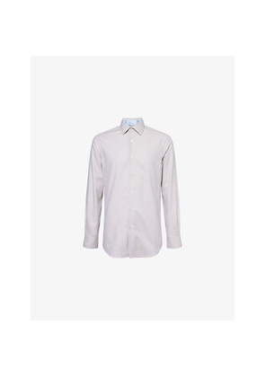Mens Paul Smith Buttoned-Collar Tailored Fit Cotton Shirt