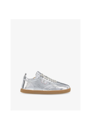 Womens Christian Louboutin Tutti Rui Metallic-Leather Low-Top Trainers