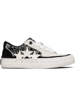 AMIRI Black & White Bandana Sunset Skate Sneakers