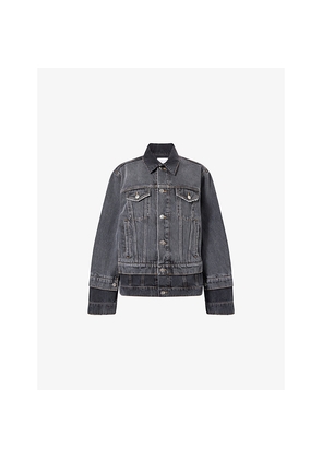 Womens Stella Mccartney Double-Layer Relaxed Denim Jacket