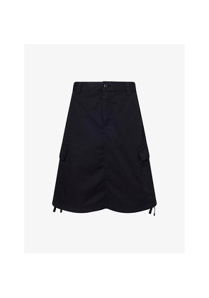 Womens Carhartt WIP W' Kingston Flap-Pocket Cotton-Twill Mini Skirt