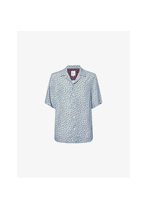 Mens Paul Smith Graphic-Print Regular-Fit Woven Shirt