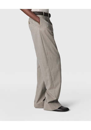 Stella McCartney - Tapered Slim-Leg Pinstripe Trousers, Woman, Grey, Size: 34