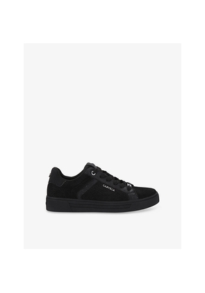 Womens Carvela Daze Faux-Leather Low-Top Trainers
