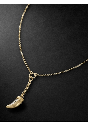 Foundrae - La Loba Claw Small 18-Karat Gold Prasiolite Pendant Necklace - Men - Gold