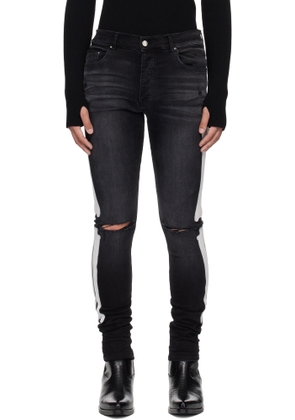 AMIRI Black Bones Slash Jeans