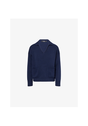 Womens Weekend Max Mara Saloon V-Neck Cotton Jumper